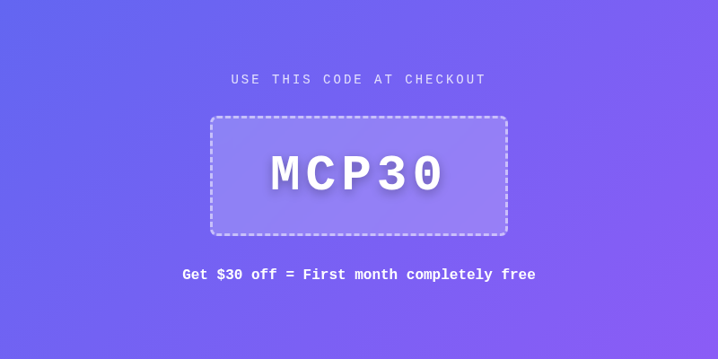 MCP30 Promo Code